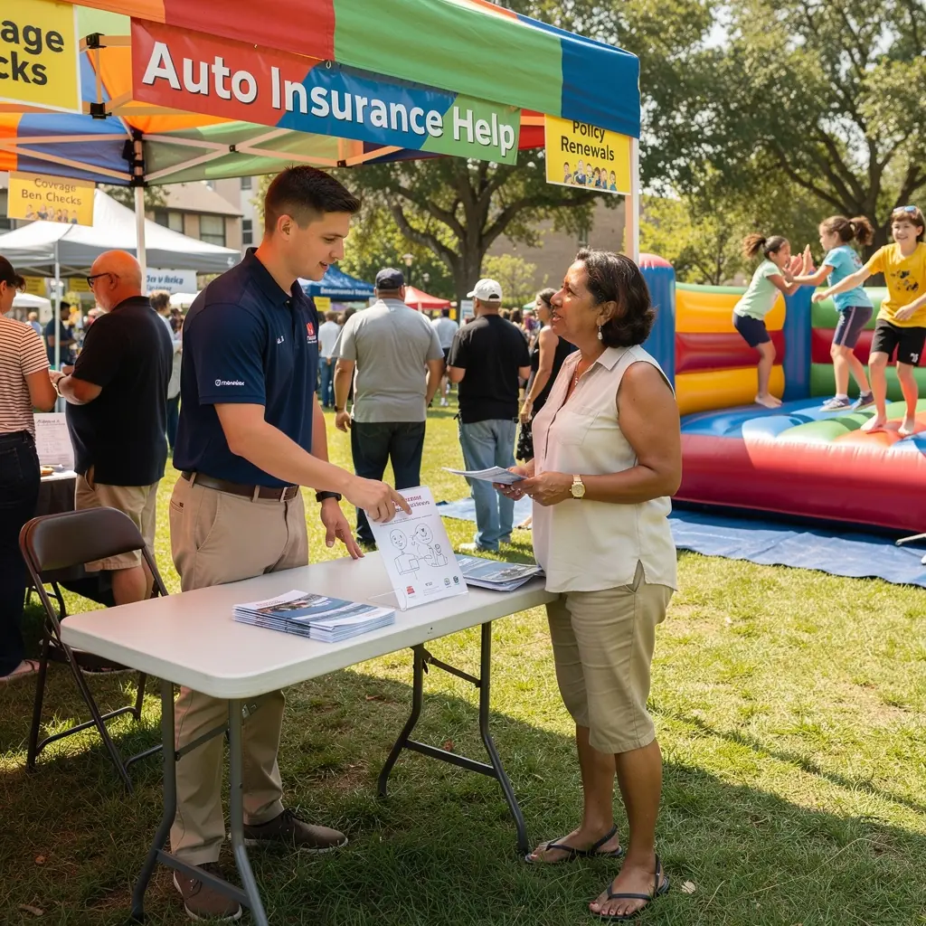 Kierowca przeglądający szczegóły swojego ubezpieczenia samochodowego na laptopie.